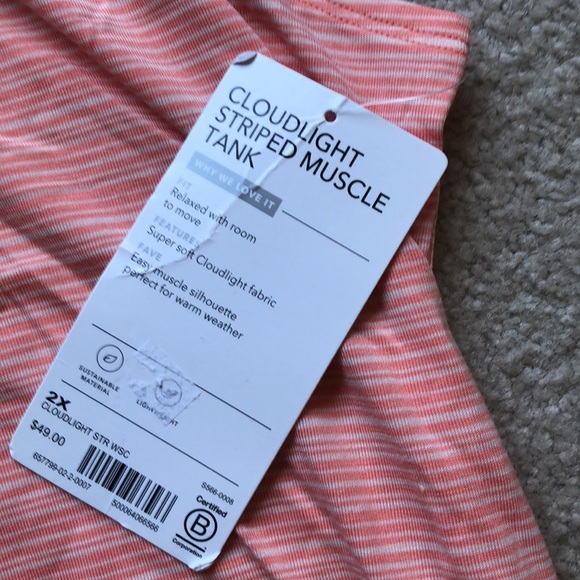 NWT Athleta Cloudlight Muscle Tank 2X - Picture 3 of 3
